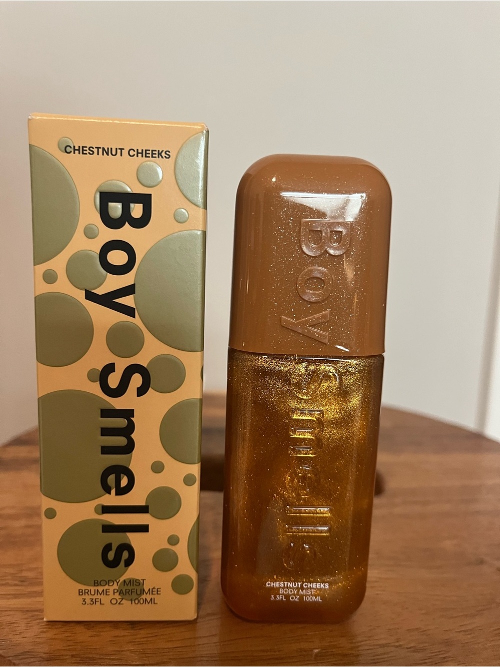 Boy Smells Chestnut Cheeks Shimmering Body Mist